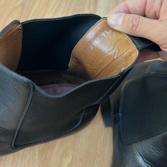 Gucci Authentic Black Leather Pull-On Chelsea Boot Size 10 Men’s Made in Italy - Picture 12 of 13